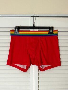 Rue21 Active Flex Classic Trunk--Red/Rainbow